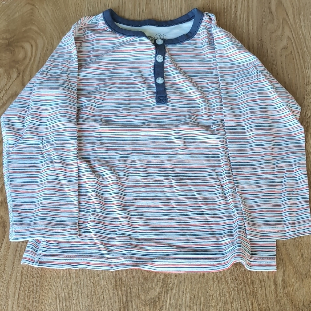 Sofft Multicolor Striped Long Sleeve Henley